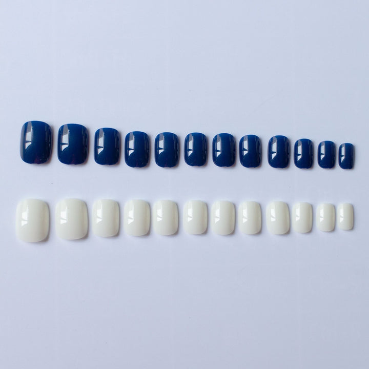 Elegantes Dual-Color-Nageldesign-Set
