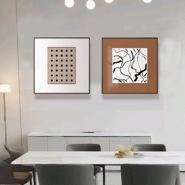 Abstrakte Linien Kunstrahmen Darstellung