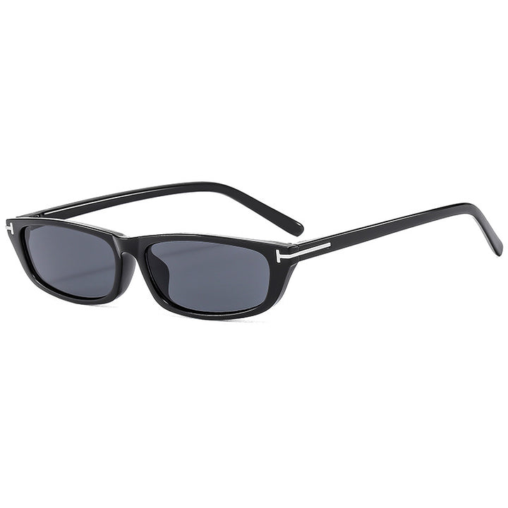 Vintage-inspirierte rechteckige Sonnenbrille