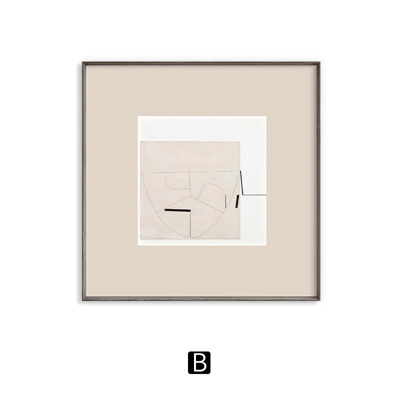 Abstrakte geometrische gerahmte Kunst