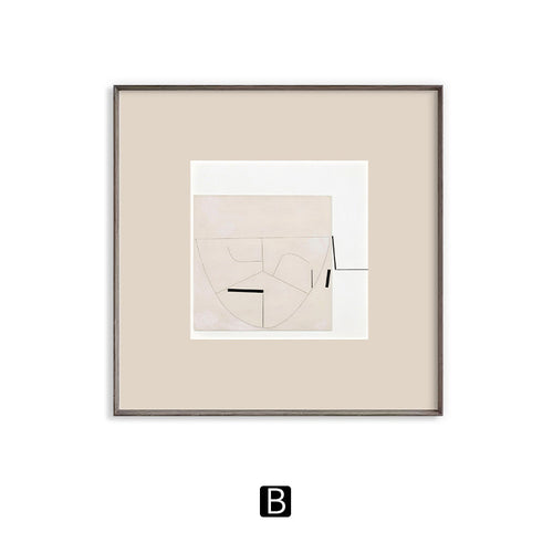 Abstrakte geometrische gerahmte Kunst
