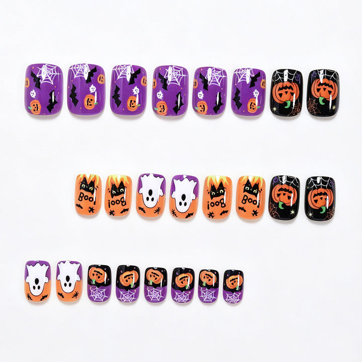Halloween-Themen Dekorative Press-On Nagelkunst Karnz