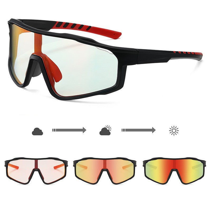 Unisex Sportliche Radbrille mit phototropen Gläsern und aerodynamischem Design Karnz