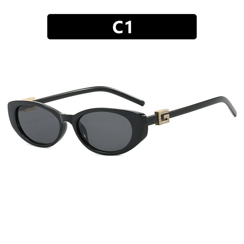 Damen cat-eye Sonnenbrille mit elegantem Metallrahmen und schützendem UV-Filter Karnz