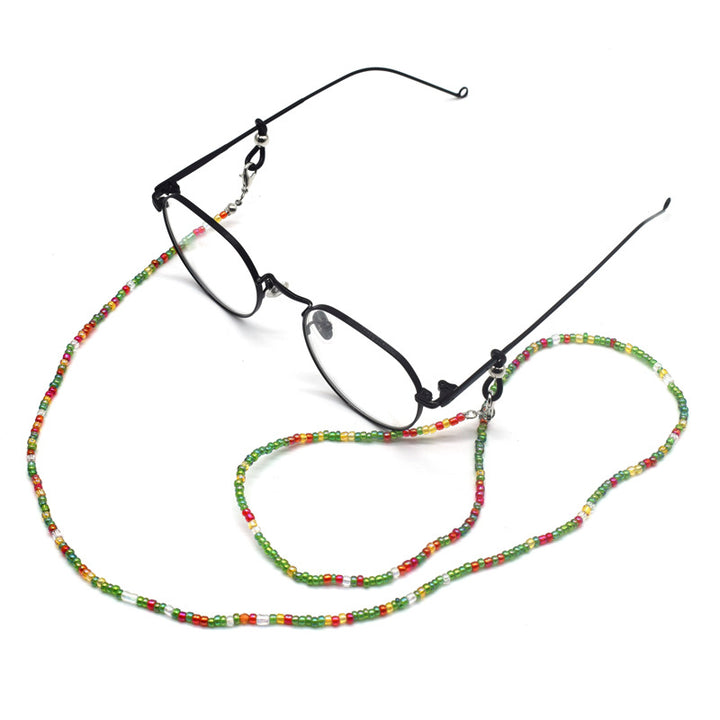 Bunte handgefertigte Perlenbrille Kette Karnz