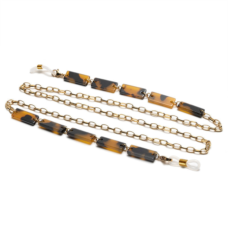 Chunky Abstract Pattern Eyewear Chain Karnz