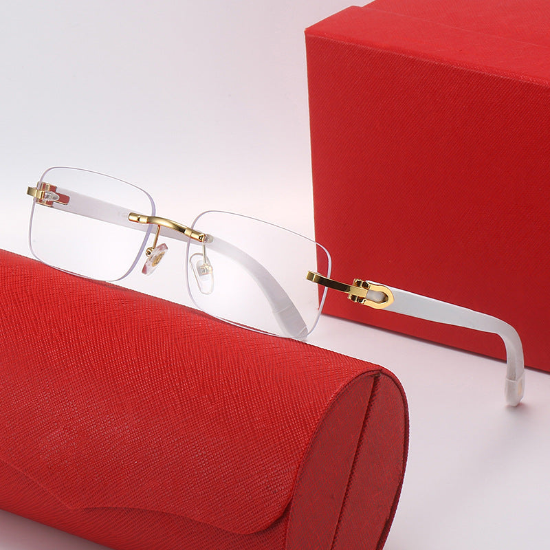 Damen rechteckige Designer-Sonnenbrille Karnz