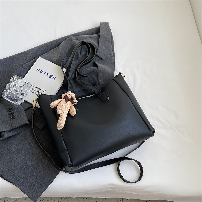 Geräumige Weiche Leder Tote Bag Karnz