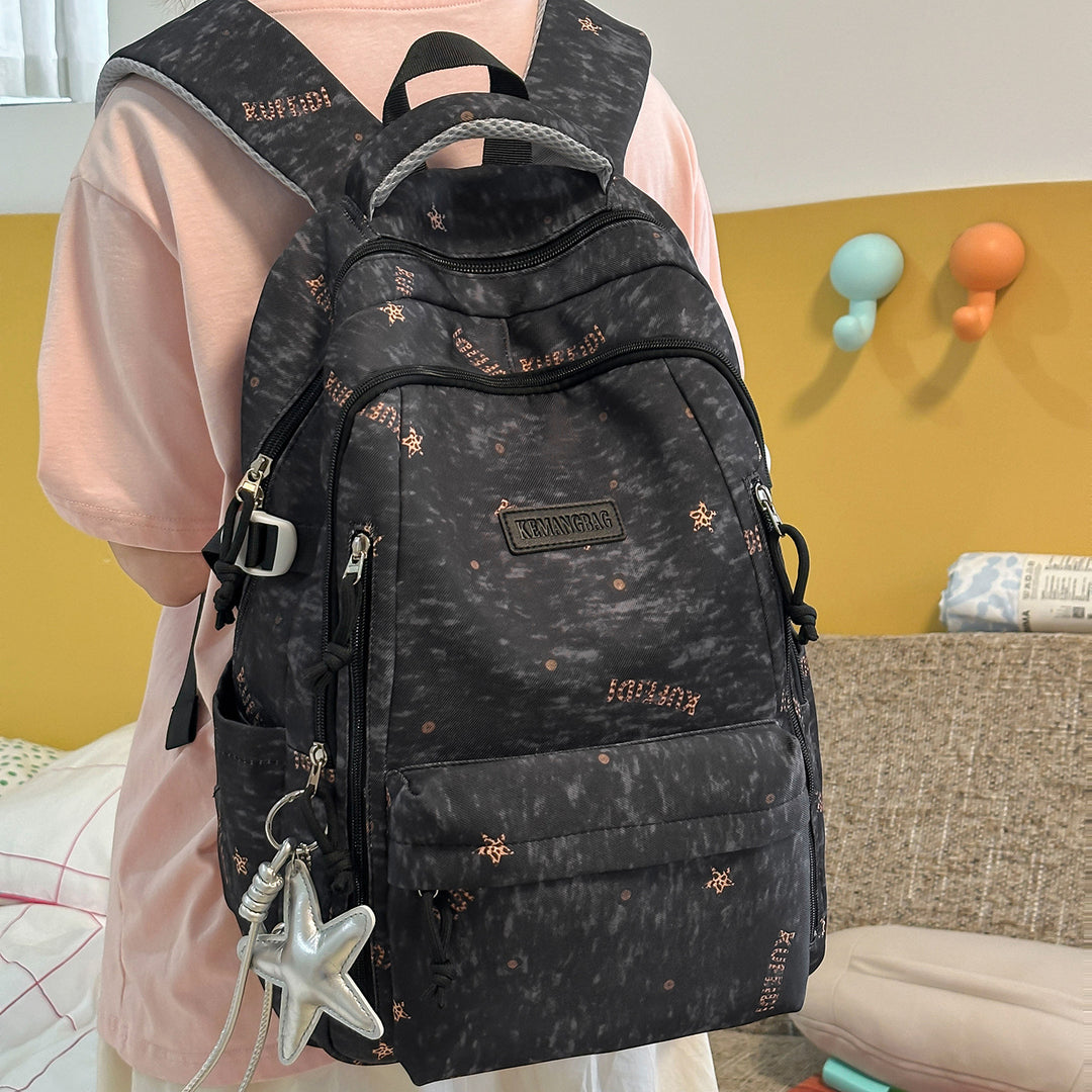 Verspielt Illustrierter Schulrucksack Karnz
