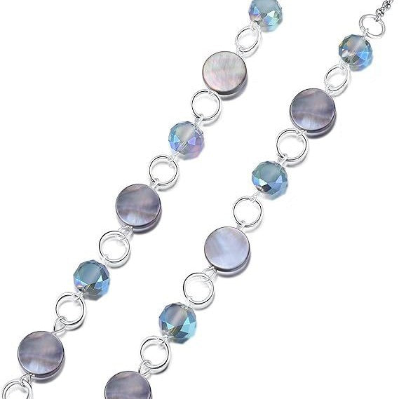 Elegante Perlen Brillen Kette Karnz