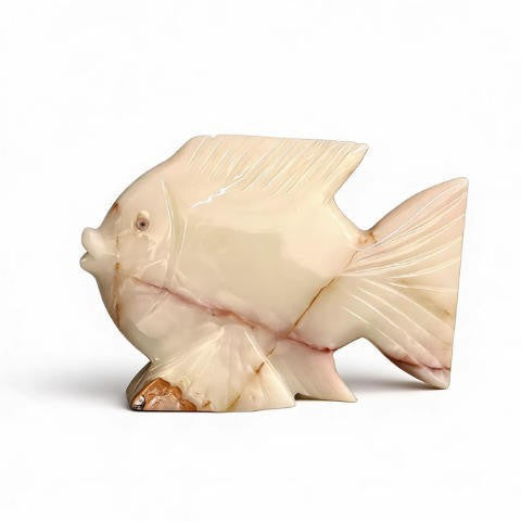 Dekorative Steinfischskulptur