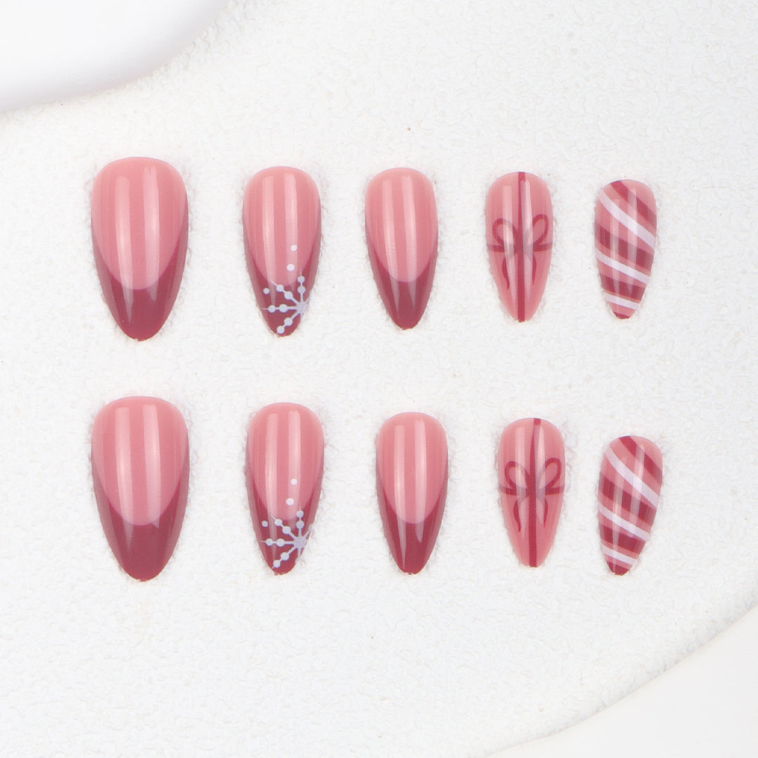 Festliches Themen Stiletto Nagelkunst Verlängerungen Karnz