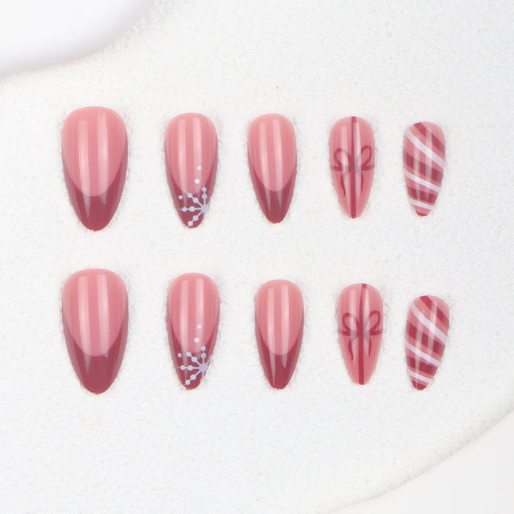 Festliches Themen Stiletto Nagelkunst Verlängerungen Karnz