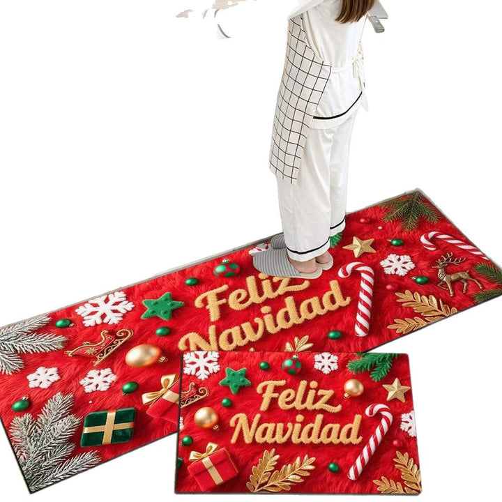 Festliche Weihnachts Küchenmatte Karnz