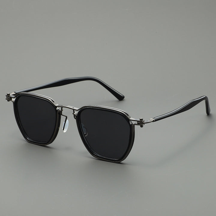 Damen stilvolle Sonnenbrille mit kantigem Design und UV-Schutz Karnz