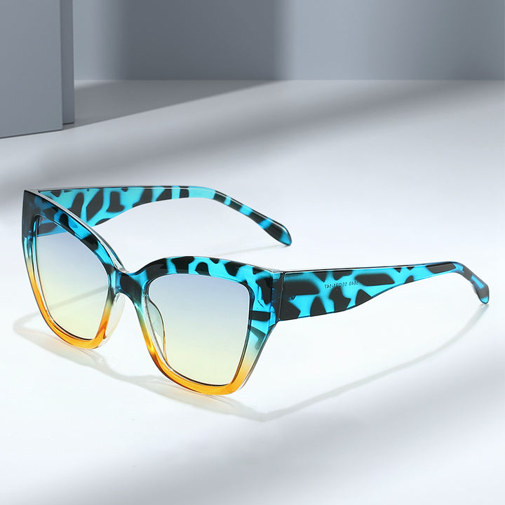Damen Modische Sonnenbrille im trendigen Schildpattdesign Karnz