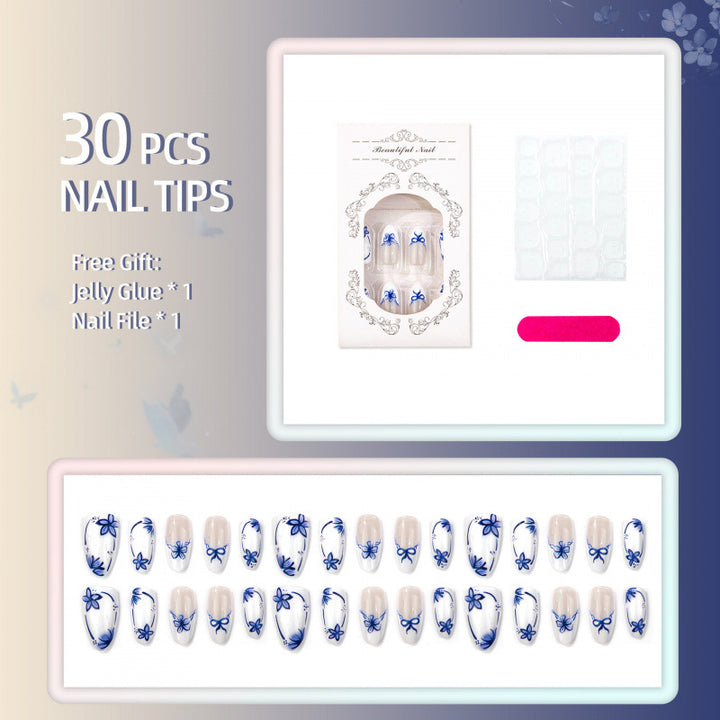 Dekoratives Florales Aufkleber-Nail-Set