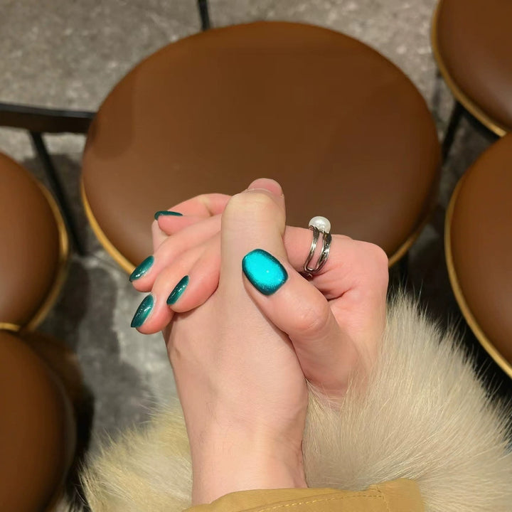 Glänzendes Ombre-Nagelkunst-Set Karnz