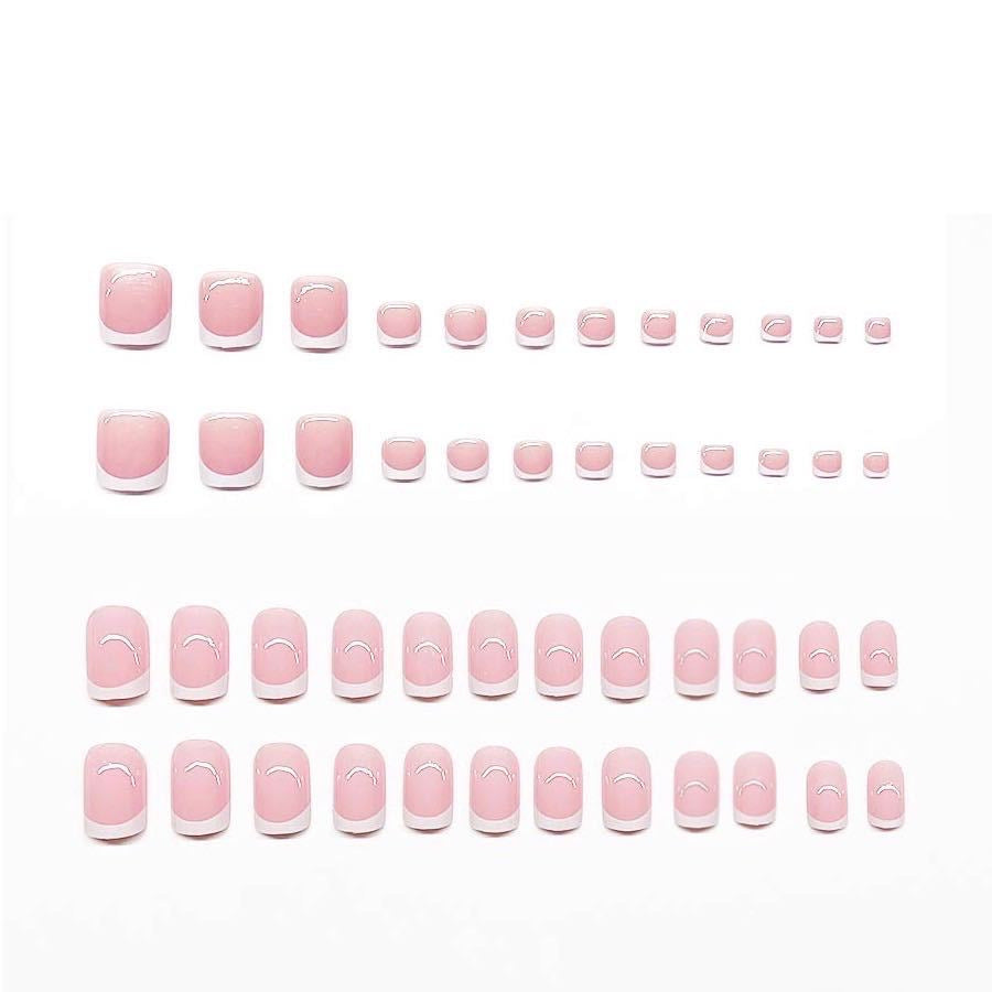 Elegantes French Tip Press-On Nail Set Karnz
