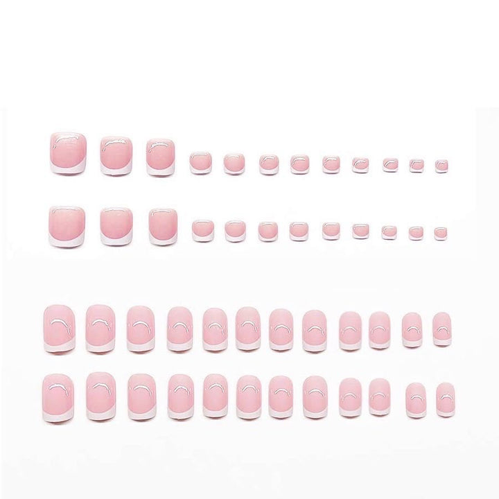 Elegantes French Tip Press-On Nail Set Karnz