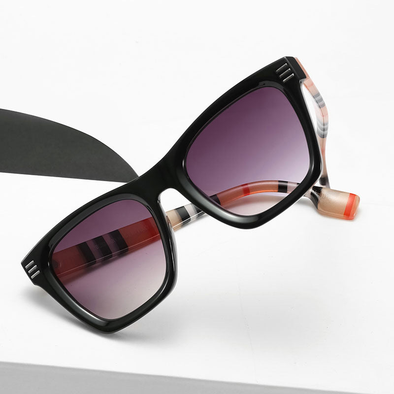 Damen oversized Sonnenbrille mit einzigartigem Schildpatt-Muster Karnz