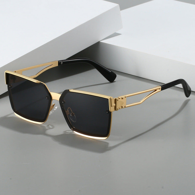 Damen stylische rechteckige Sonnenbrille Karnz