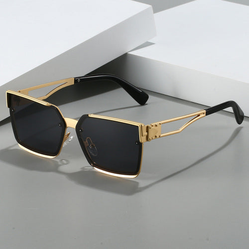 Damen stylische rechteckige Sonnenbrille Karnz