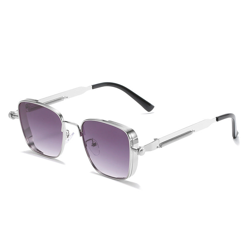 Damen modernistische Sonnenbrille im eleganten Metallrahmen Karnz