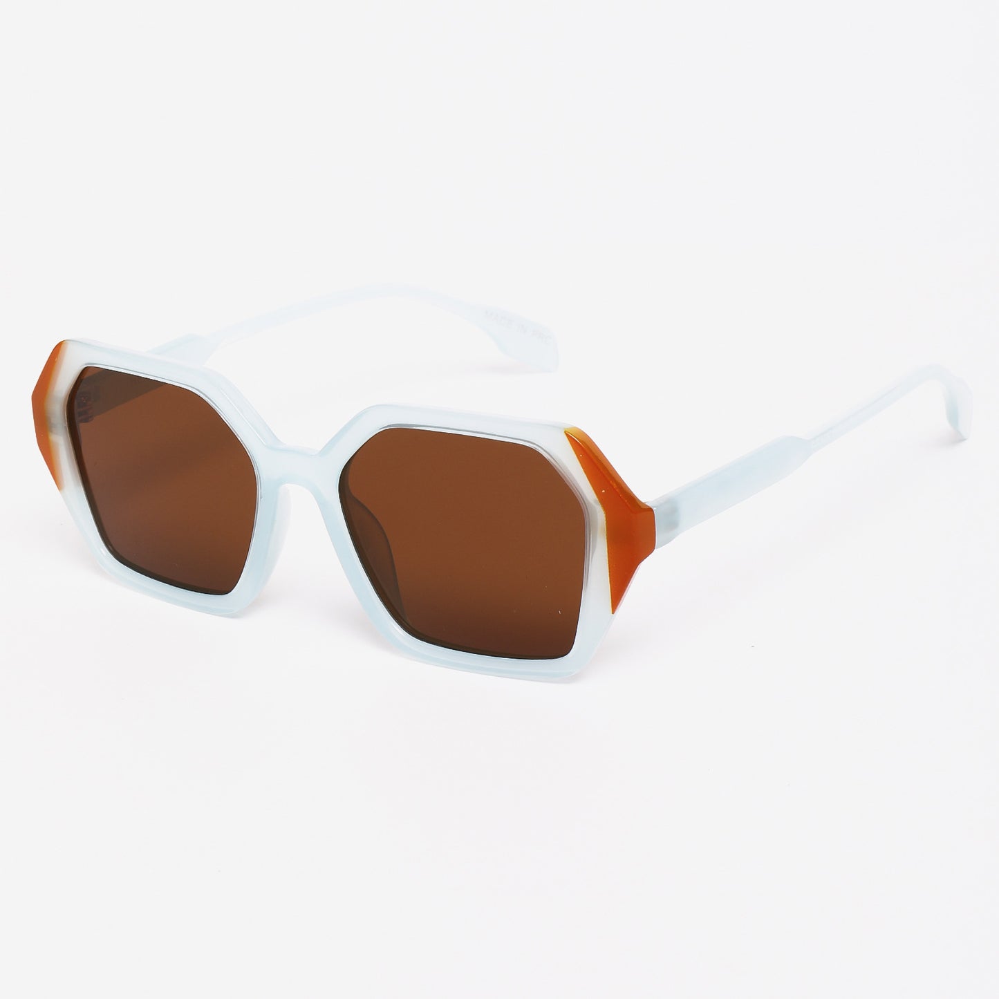 Damen modische Sonnenbrille im modernen Achteck-Design Karnz
