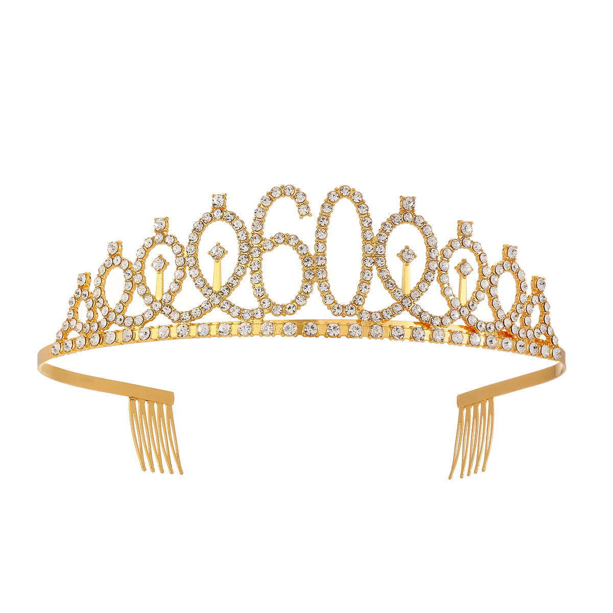 Damen Kristallverzierte Tiara mit elegantem Design Karnz
