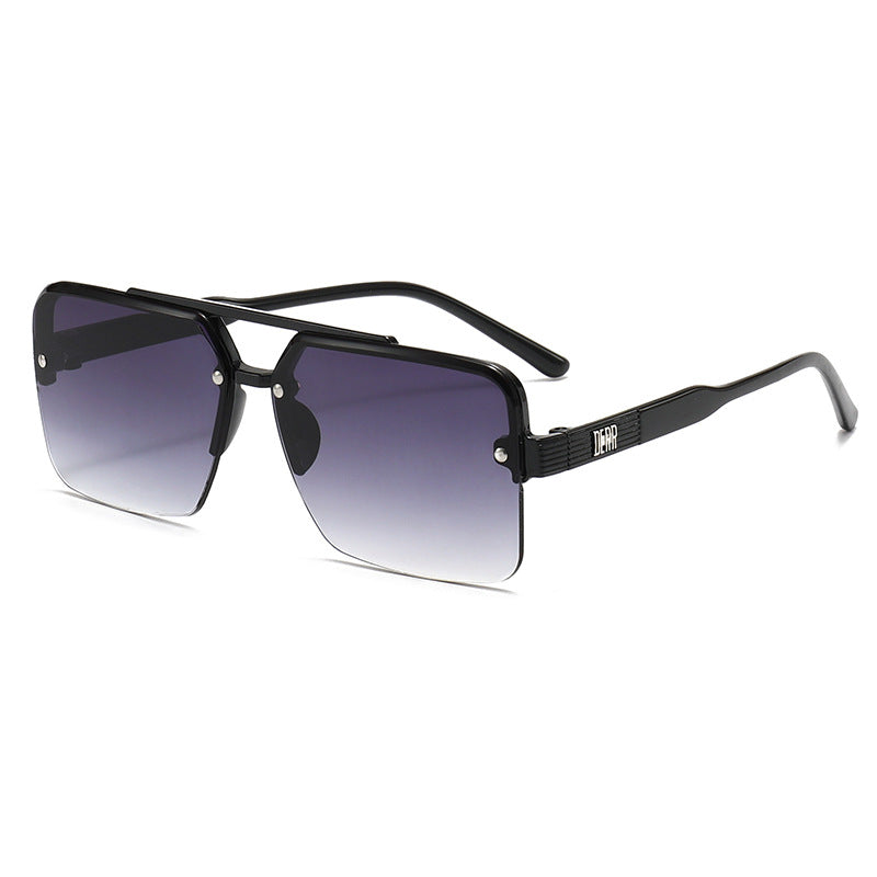 Damen modische quadratische Sonnenbrille mit Farbverlauf Karnz
