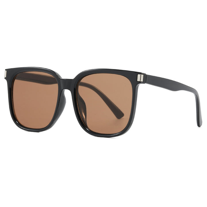Oversized Schildpatt-Sonnenbrille