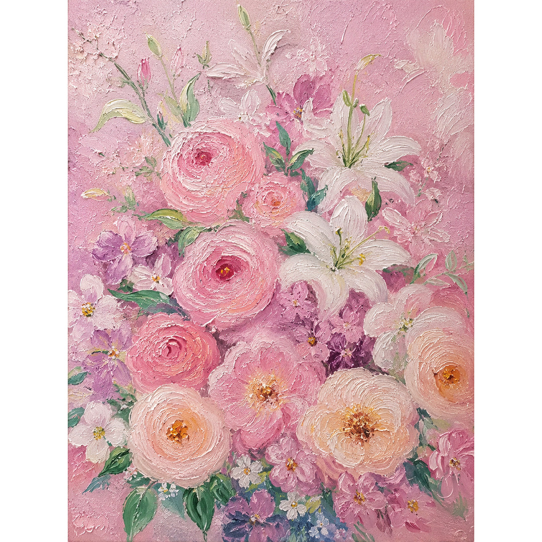 Florale Leinwandkunst für moderne Innenräume