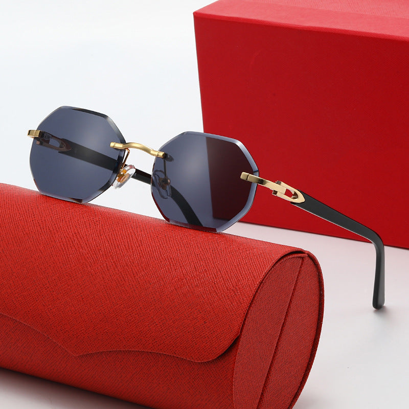 Damen elegante Korrektionsbrille mit modernem achteckigem Rahmen Karnz