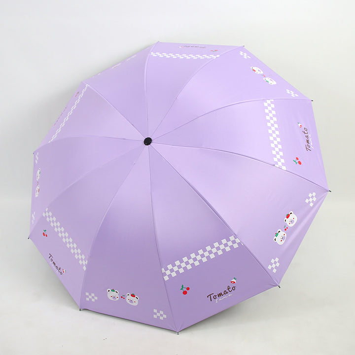 Damen Falt-Regenschirm mit kreativen Tiermotiven Karnz