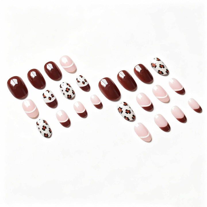 Wildtierdruck-Nagelkunst-Set