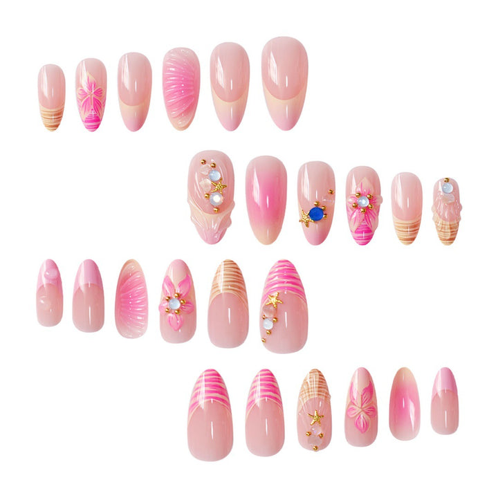 3D Floral Akzent Druck-Nagelkunst Karnz