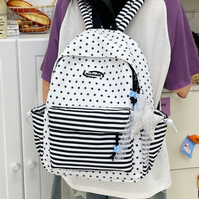 Stylischer Sternmuster Casual Rucksack Karnz