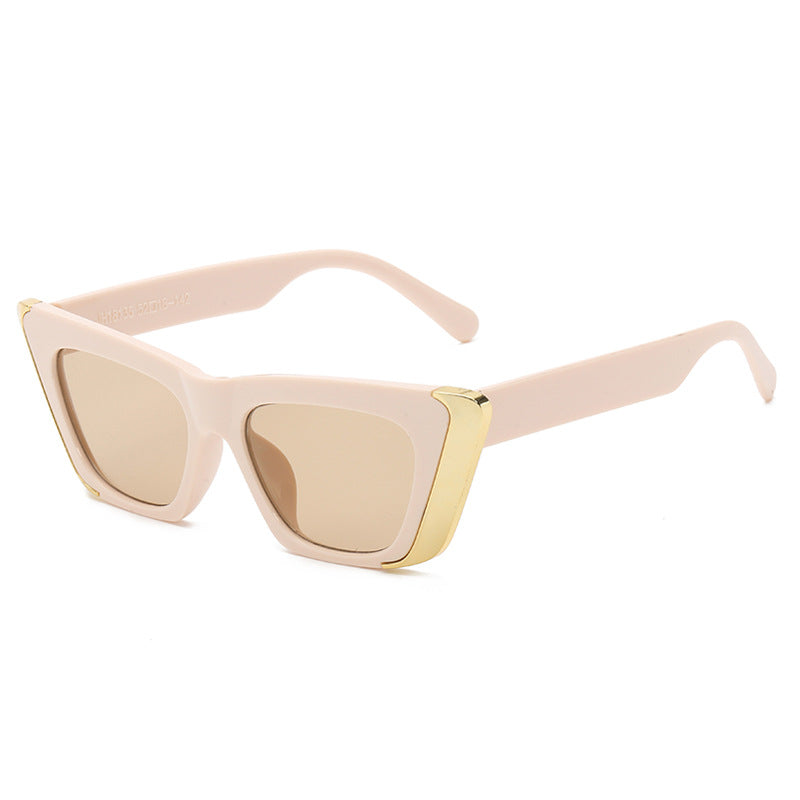 Damen modische Sonnenbrille mit eckigem Rahmen und luxuriösem Innenfutter Karnz