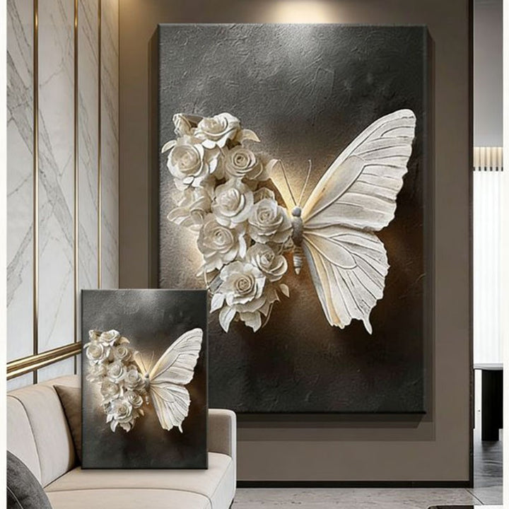 3D Blume Schmetterling Wandkunst Skulptur