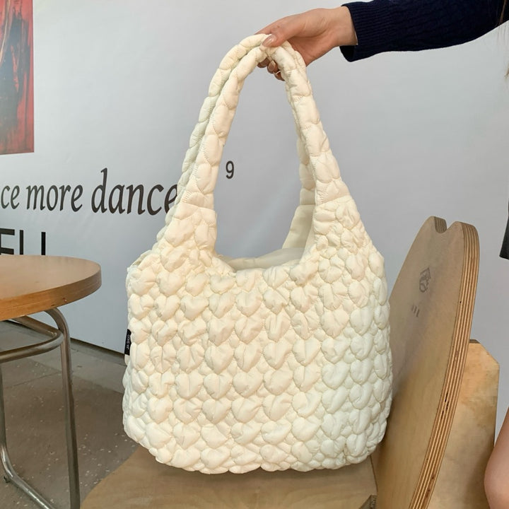 Gepolsterte weiche Stoff-Schultertasche