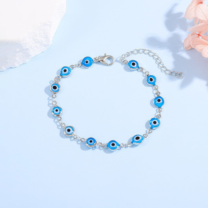 Dekorativer böser Blick Charme Armband Karnz