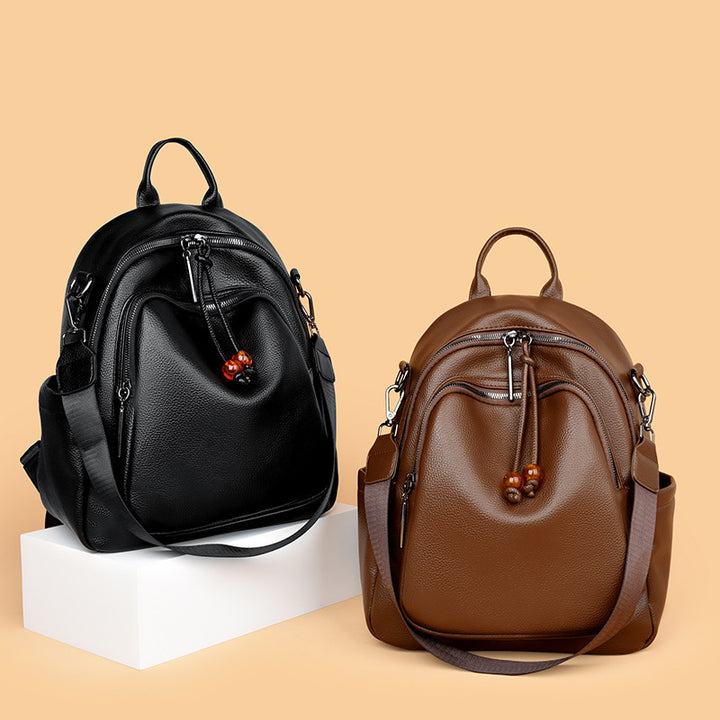 Premium Leder Reise Rucksack Karnz