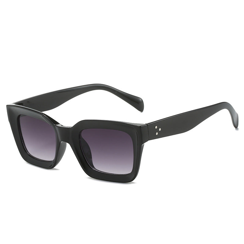 Damen modische quadratische Sonnenbrille mit elegantem, breitem Rahmen Karnz