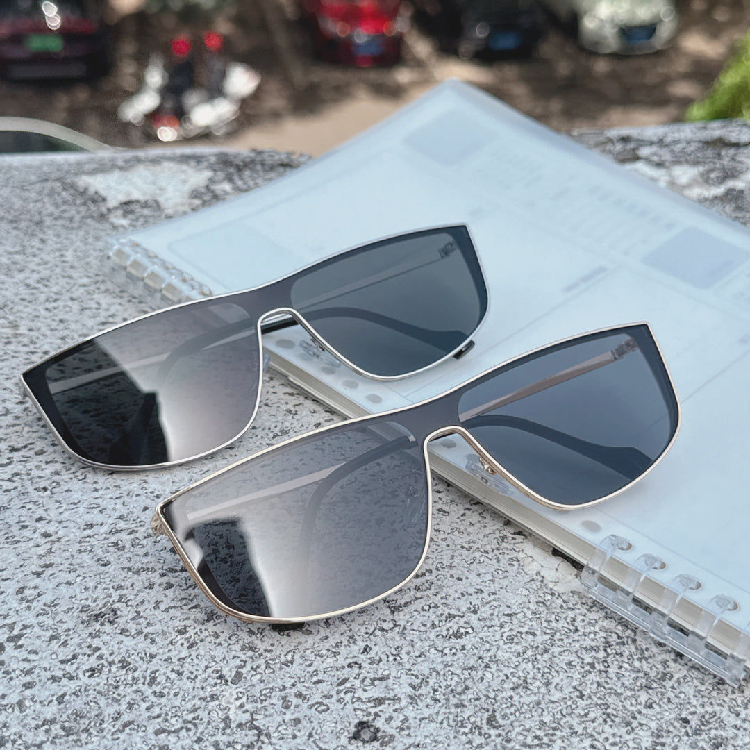 Oversized Shield Sonnenbrille Karnz
