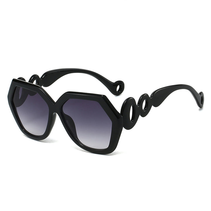 Künstlerische geometrische Sonnenbrille Karnz