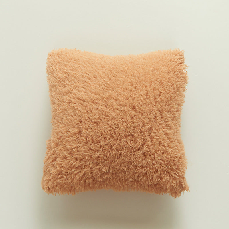 Plüschweiche Textur Dekokissen