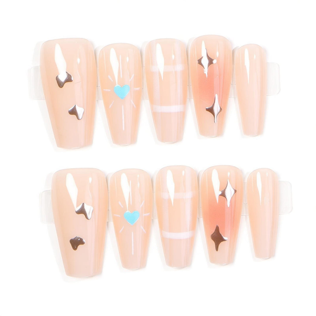 Kreative transparente Press-On Nagelkunst Karnz