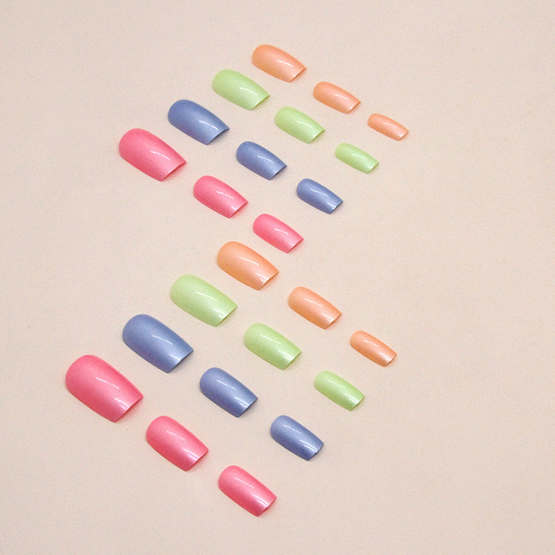Iridescent Metallic Press-On Nail Set Karnz
