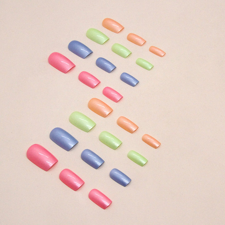 Iridescent Metallic Press-On Nail Set Karnz
